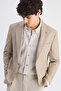 Ds Damat Slim Fit Mink Plain Fabric Jacket - 4