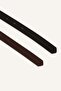 Women's 2-Piece Oval Buckle Faux Leather Casual Belt H5087Axns - 3