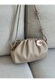 Drawstring Hand and Shoulder Bag with Pleated Design and Adjustable Strap, Stylish Women's Bag En26 Size13 - 2