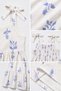 Girl's Summer Linen Lined Dress with Shoulder Tie, Floral Pattern, Comfortable Fit, Holiday Casual Stylish Long Dress - 3