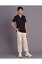 Senior Boys Black V Neck Placket Polo T-shirt - 5