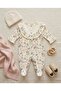 Girls' Bootie Romper and Headband - 100% Natural Cotton