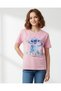 Senior Girls Pink Stitch Oversized T Shirt