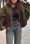 Zr Women's Oversize Premium Suede Jacket - 4