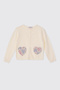 Liberty Fabric Girls' Floral Patterned Knitwear Cardigan