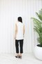 Half-Throat Zero Sleeve Short Combed Cotton Underwear - 4