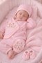 10-Piece Moon Flower Embroidered Muslin Newborn Girl Baby Hospital Release Set/100% Cotton Muslin Baby Girl Zibin Set - 6