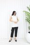 Half-Throat Zero Sleeve Short Combed Cotton Underwear - 5