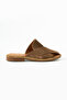 Bronte Genuine Leather Suede Cross-Strapped Anatomical Sole Comfort Slipper - Sandals - 3