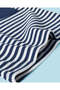 Infant Boys Navy And White Striped T-Shirt - 4