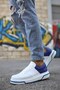 Mn075 - Cbt Signature Men's Shoes White / Sax Blue - 2