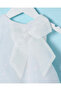 Infant Girls White Sleeveless Bow Dress - 2