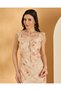Women Beige Floral Printed Sleeveless Maxi Dress - 2