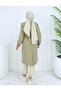 Double Buttoned Trench Coat with Belt Detail - 6