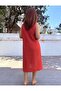 Muslin Sleeveless Double Pocket Dress Pomegranate Flower - 3