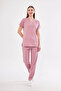 Powder High Cotton Lycra Bat Sleeve Doctor Nurse Uniform Scrubs - 6