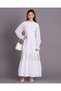 Senior Girls White Embellished Maxi Dress - 4