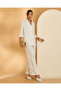 Women Cream Striped Trousers - 5