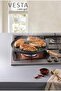 Double-Sided Grilled Cast Iron Pancake Pan - Non-Stick Surface Pizza and Crepe Pan with Removable Handles - 35 cm - 2