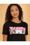 Women Black Hello Kitty Graphic T Shirt - 5