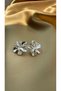 Silver Steel Flower Necklace - 4