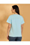 Women Blue Embellished Casual T Shirt - 3