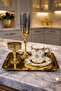 6-Person Gold Coffee Presentation Set – Gold Coffee Cup, Turkish Coffee Cup, Coffee Saucer and Tray - Luxury Coffee Set - 3