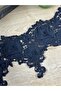 Dense Embroidered Floral Motif Lace Ribbon (1 Meter) - 2