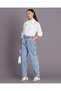 Senior Girls White Pussy Bow Pleated Blouse - 5
