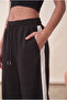 Women's Relaxed Fit White Striped Loose Baggy Sweatpants - 4