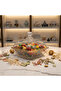 Rectangular Glass Candy Dish with Lid Modern Serving Tray for Chocolates and Dry 17 x 10cm - 2