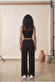 Women's Relaxed Fit White Striped Loose Baggy Sweatpants - 3