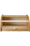 Wooden Bread Box with Sliding Acrylic Lid – Beige