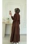 Molly Nelly Women's Button Detailed Long Muslin Dress - 7