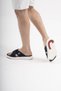 Men's Cross Strap Sports Slippers Ss001-0598 Navy Blue - 5