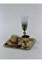 6-Person Gold Coffee Presentation Set – Gold Coffee Cup, Turkish Coffee Cup, Coffee Saucer and Tray - Luxury Coffee Set - 5