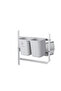 Life Smile Aluminium 2 Tier Dish Rack with Anti-Slip Rubber Fleet 49.7cmX25cmX37.7cm-silver - 6