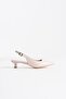 Antibes Premium Beige Patent Leather Heeled Shoes - 2