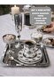 6-Person Silver Coffee Presentation Set – Silver Coffee Cup, Turkish Coffee Bowl, Coffee Saucer and Tray - Luxury Coffee Set