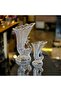 Special Design Crystal Cut Double Swan Vase - 2