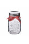 Glass Storage Jar 1000 Ml with Metal Lid, Clear and Silver