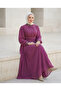Embroidered chiffon dress - 7