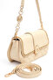 Double Strap Hard Leather Premium Bag 930389 Cream - 4