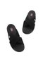 Men's Cross Strap Sports Slippers Ss001-0598 Black - 4