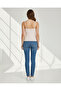 Women Beige Seamless Rib Cami Top With Lace - 3