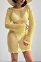 Women's Lace-Like Knit Beach Dress - 5
