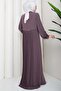 Pleated Back Ferace Mink Hm2906 - 7