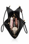 Women's Linen Shoulder Bag Straw Look Stylish Daily Hand and Shoulder Bag Large Volume Zippered Bag - 3