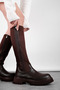 Beers Women's Stretch Fabric Thick Soled Boots 4275 - 3
