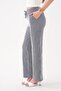 Women's Striped Patterned Wide Leg Trousers with Pockets 260284 - - 4
